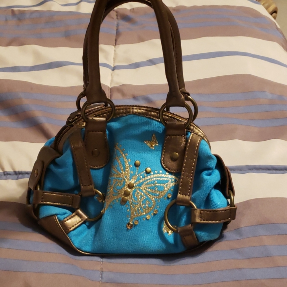 Blue Butterfly Purse